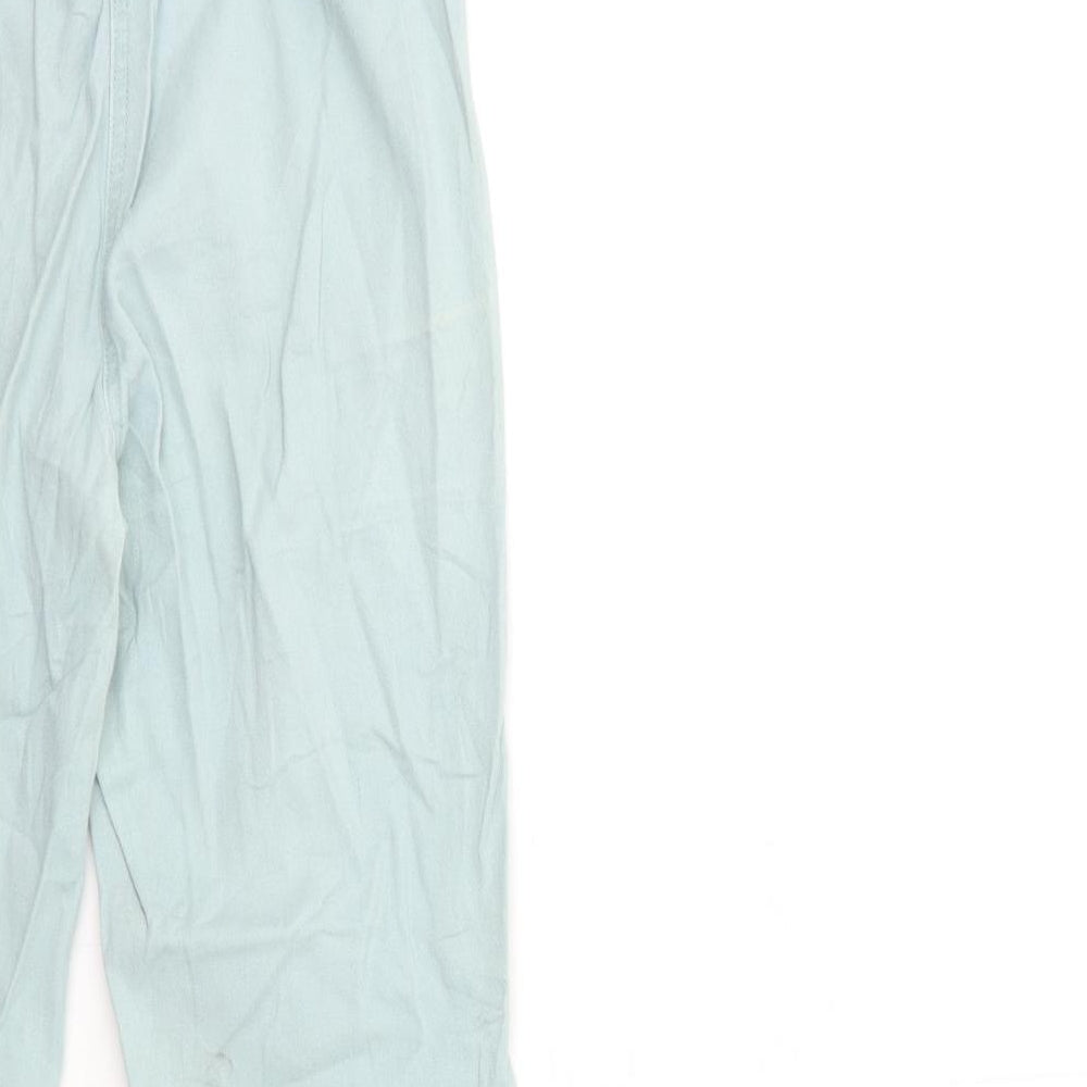 H&M Womens Blue Denim Cropped Jeans Size 8 L26 in