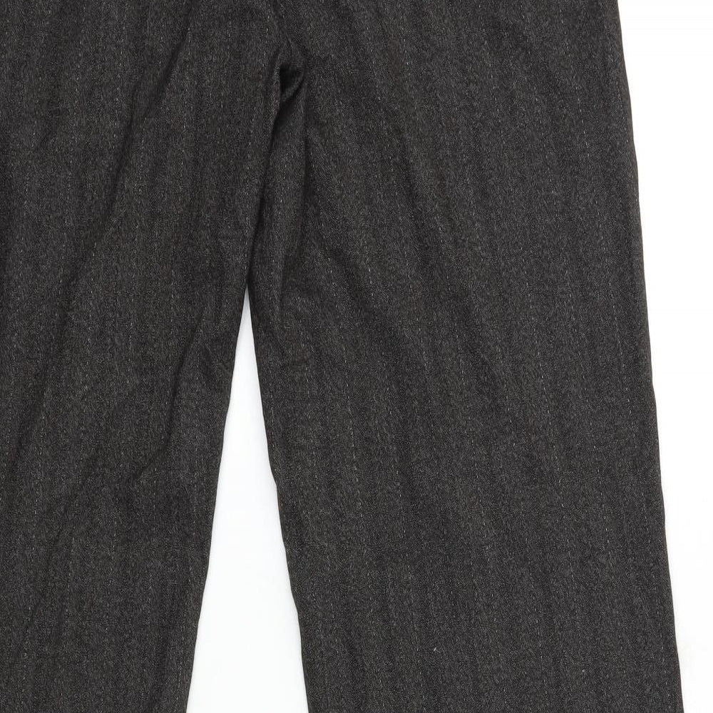 Dunnes Womens Brown Striped Trousers Size 34 in L32 in