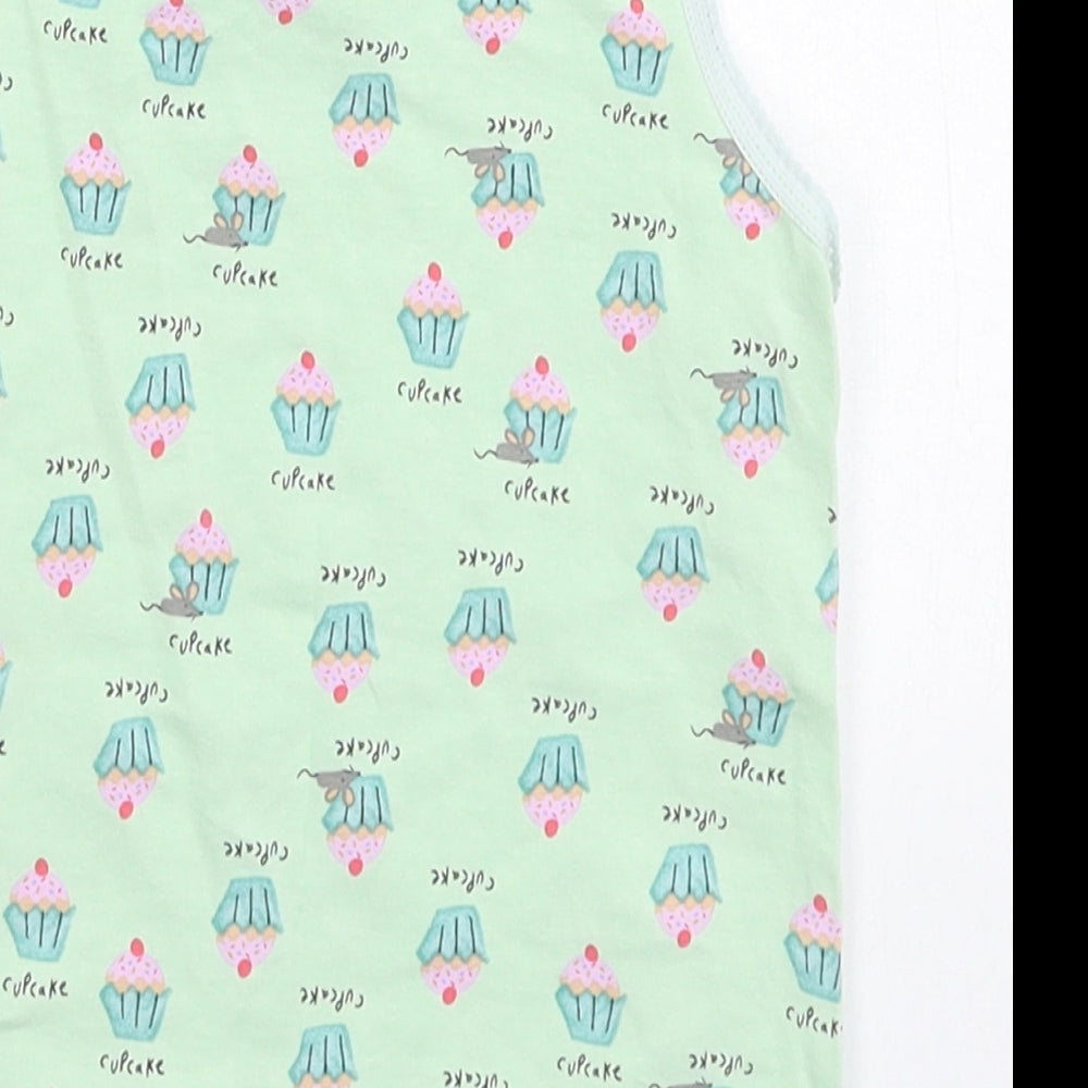 NEXT Girls Green Basic Tank Size 3-4 Years