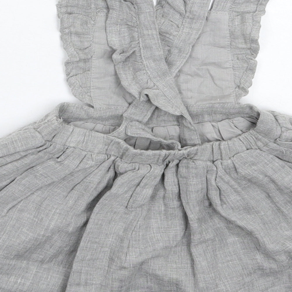 Matalan Girls Grey Fit & Flare Size 6-9 Months