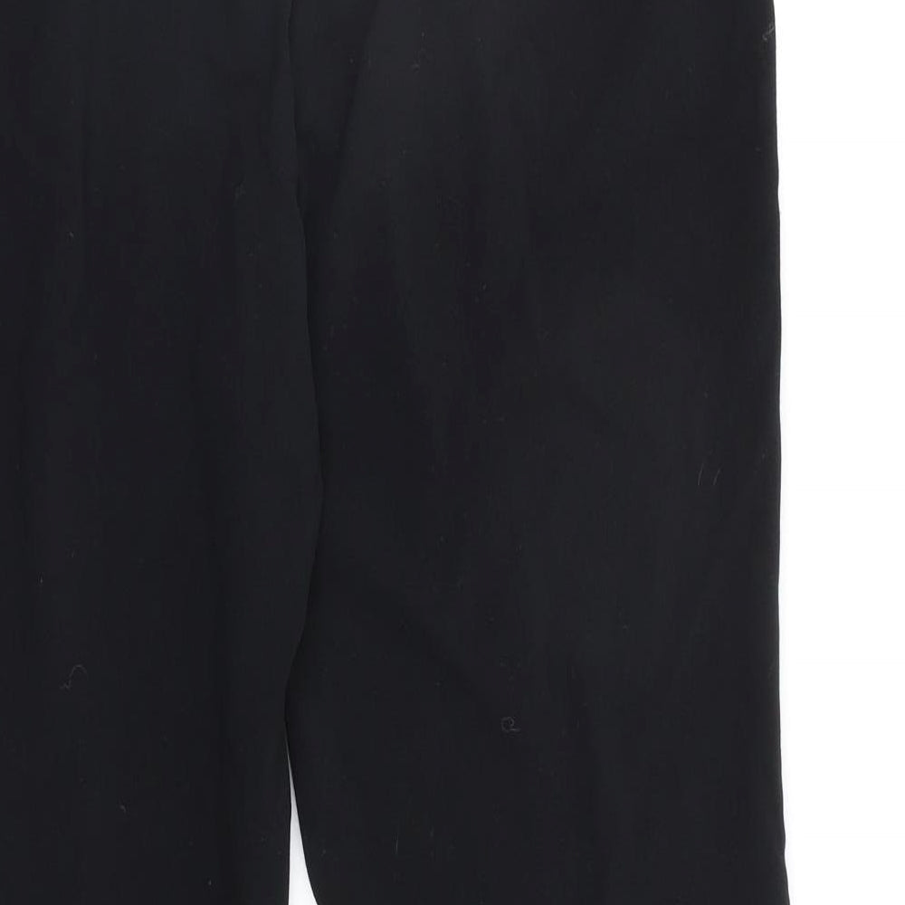 Marks & Spencer Womens Black Trousers Size 14 L28 in