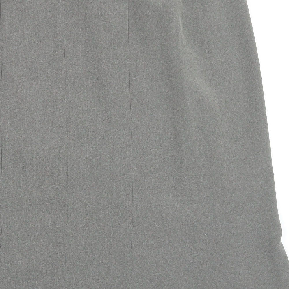 habella Womens Grey Flare Skirt Size 18