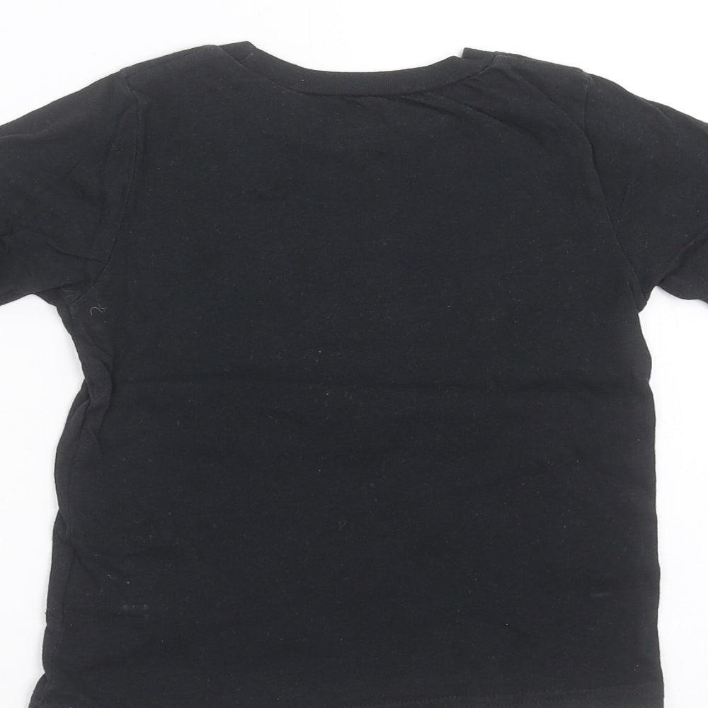 Genuine Merchandise Boys Black Basic T-Shirt Size 3 Years