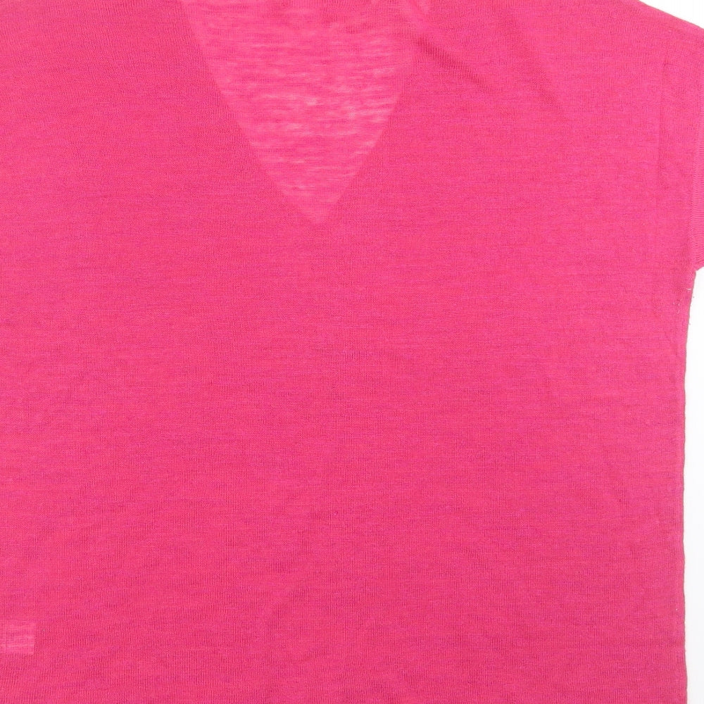 NEXT Womens Purple Knit Pullover Jumper Size 12 - studded