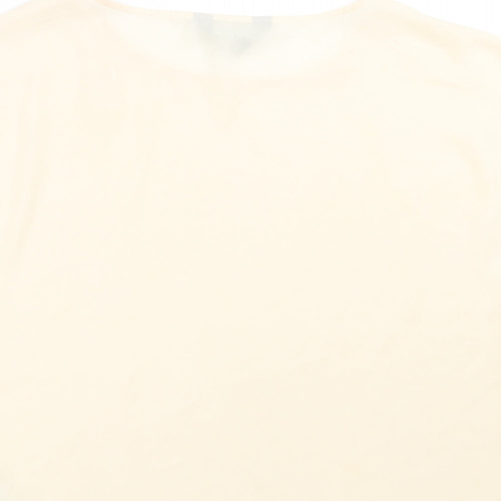 New Look Womens Beige Basic Blouse Size 10
