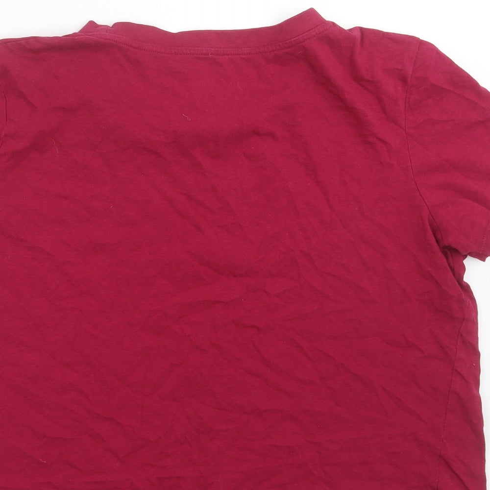 Primark Womens Purple Cropped T-Shirt Size M - it's nice to be nice