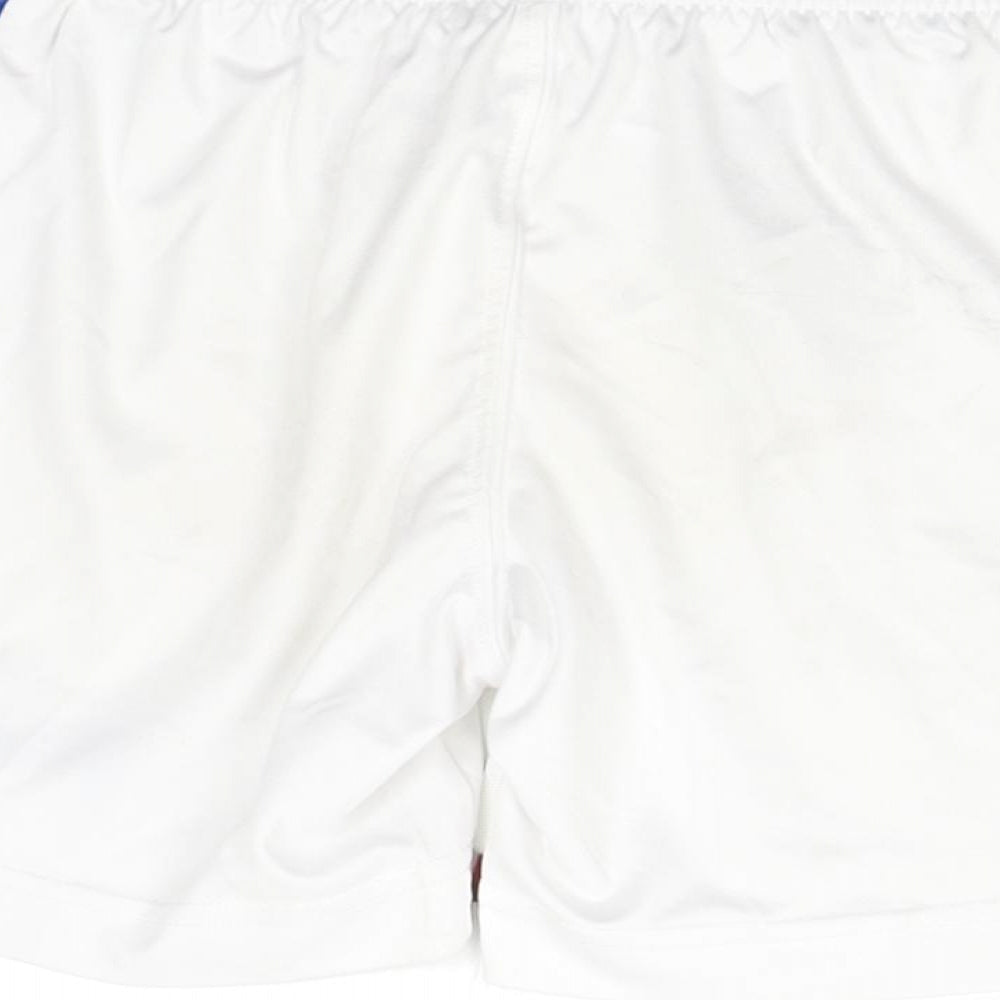 Macron Boys White Sweat Shorts Size 3 Years - Stoke City