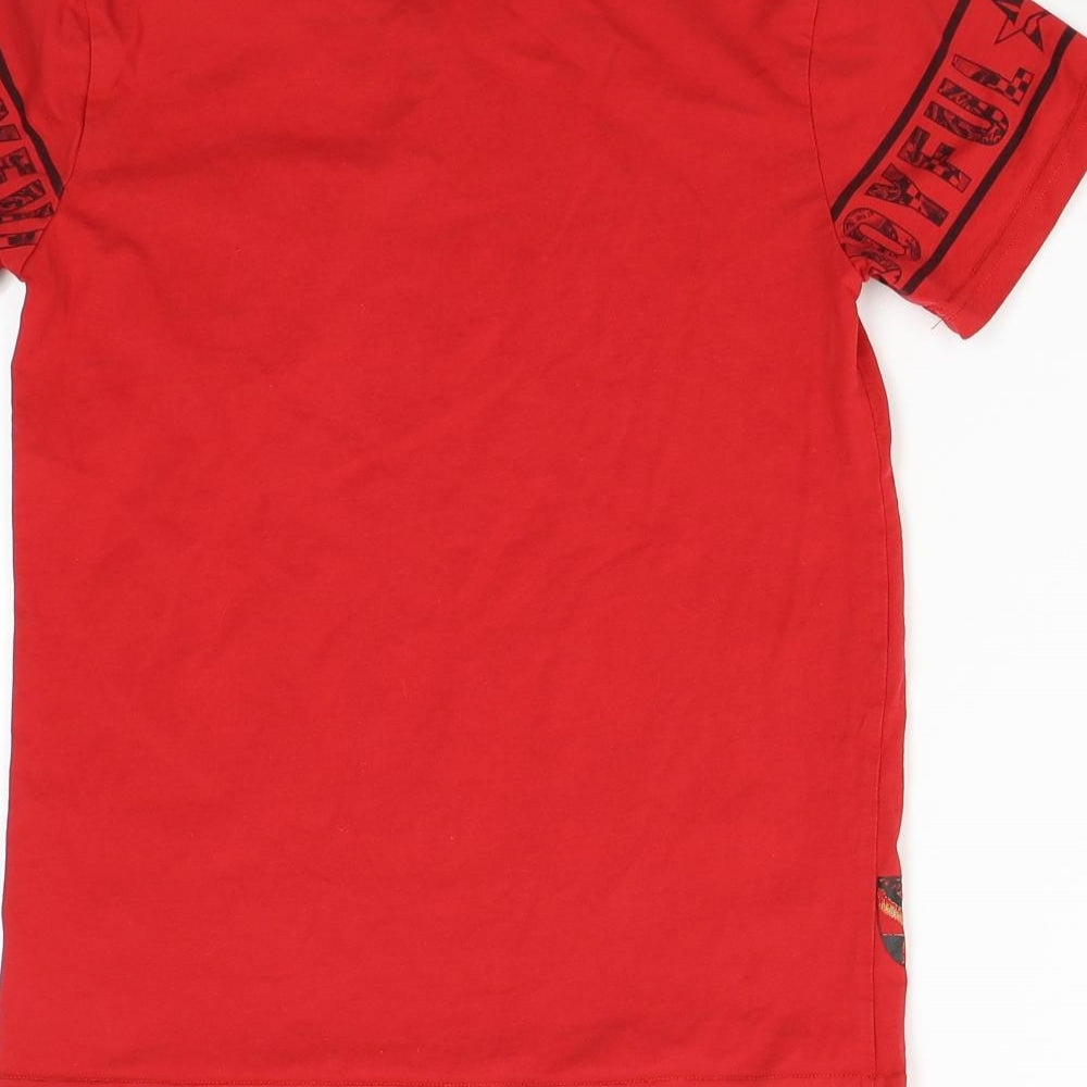 Joyful Boys Red Basic T-Shirt Size 8 Years