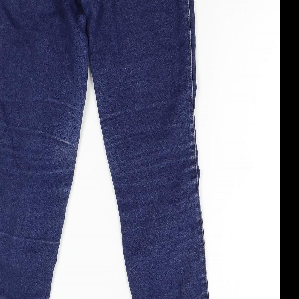 Preworn Womens Blue Denim Skinny Jeans Size 12 L31 in