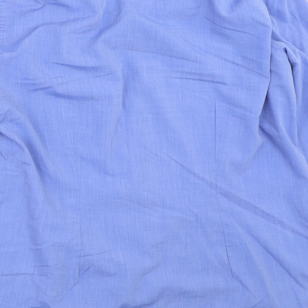 NEXT Mens Blue Button-Up Size 16