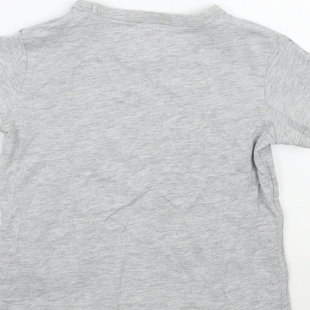 H&M Girls Grey Basic T-Shirt Size 3 Years