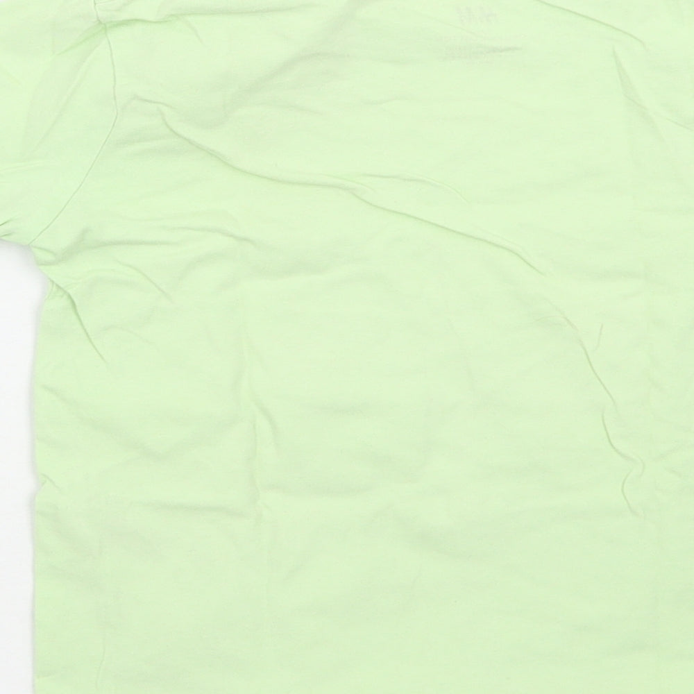 H&M Boys Green Basic T-Shirt Size 5 Years
