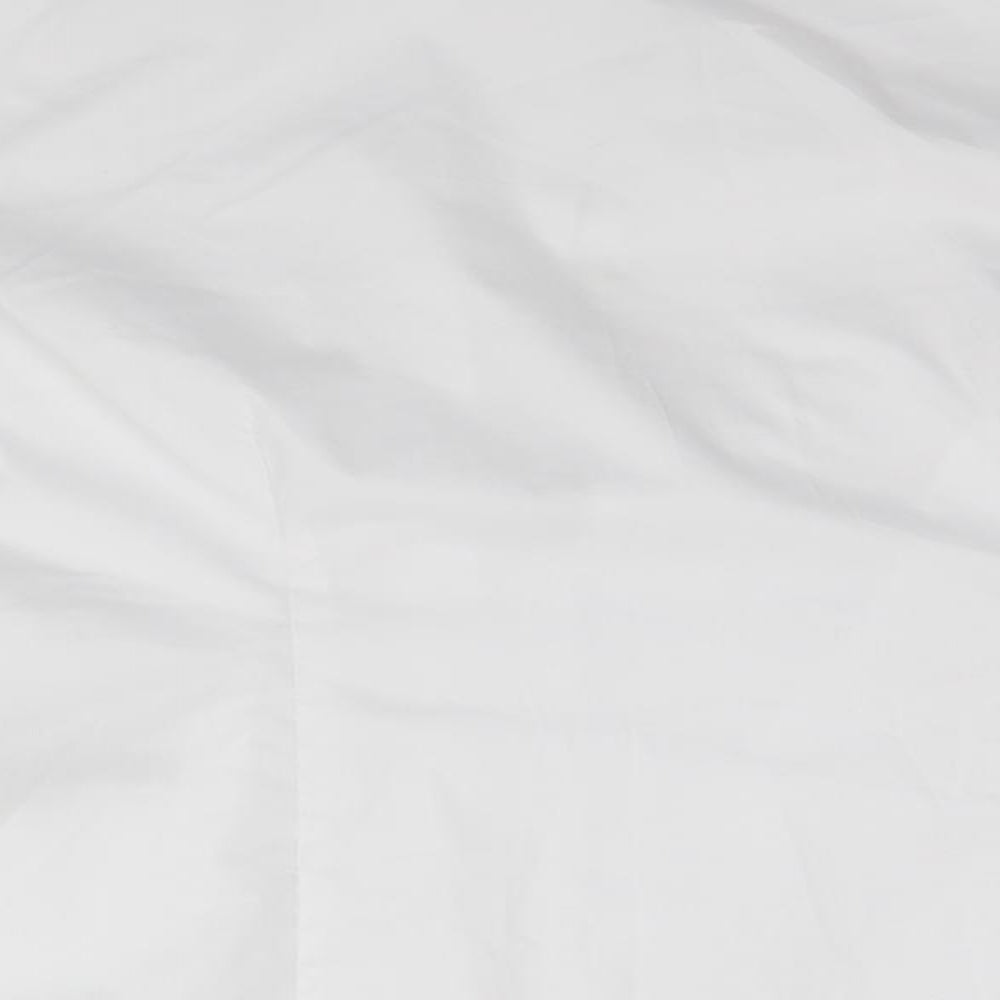 Marks & Spencer Mens White Button-Up Size 14