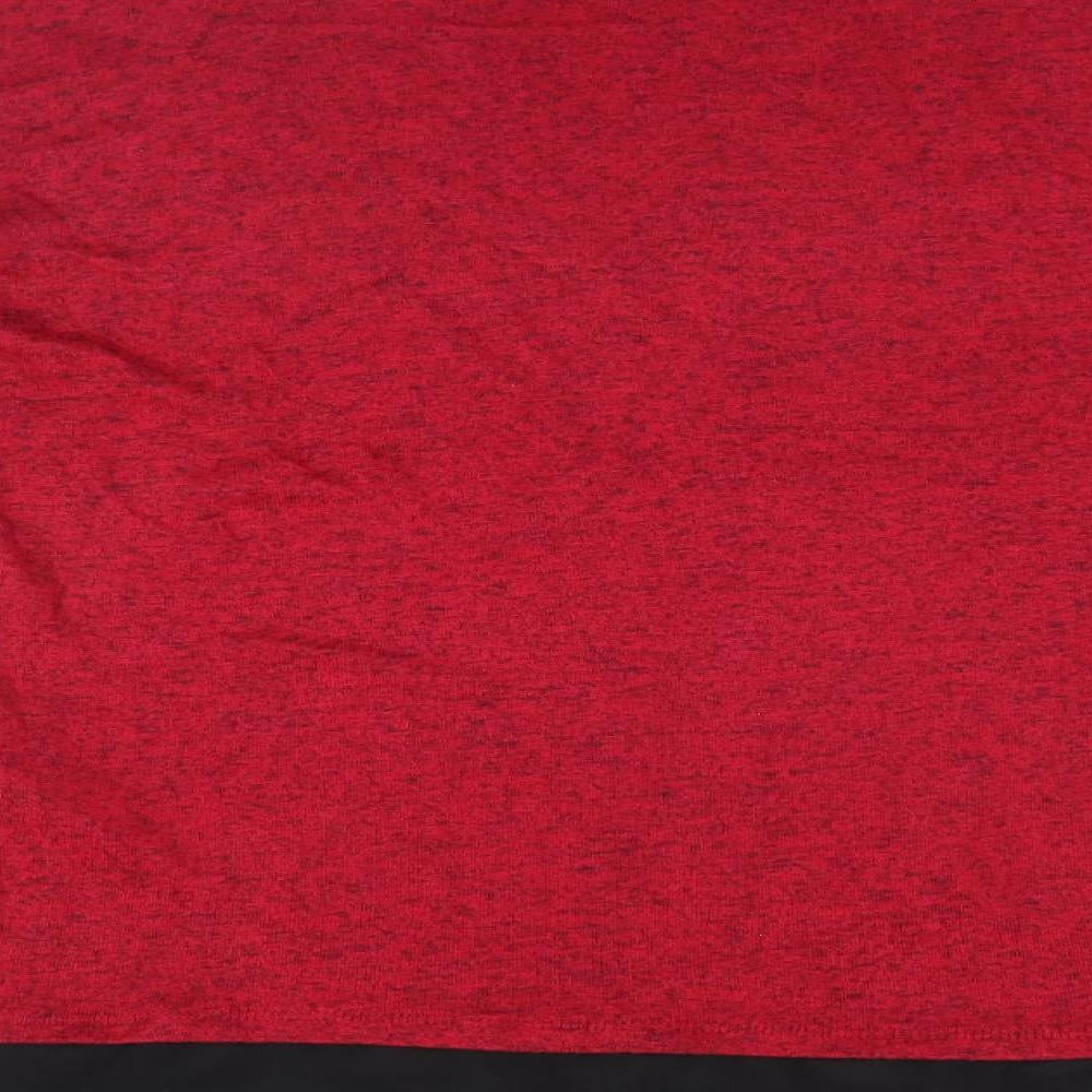 LC Waikiki Womens Red Floral Basic T-Shirt Size M