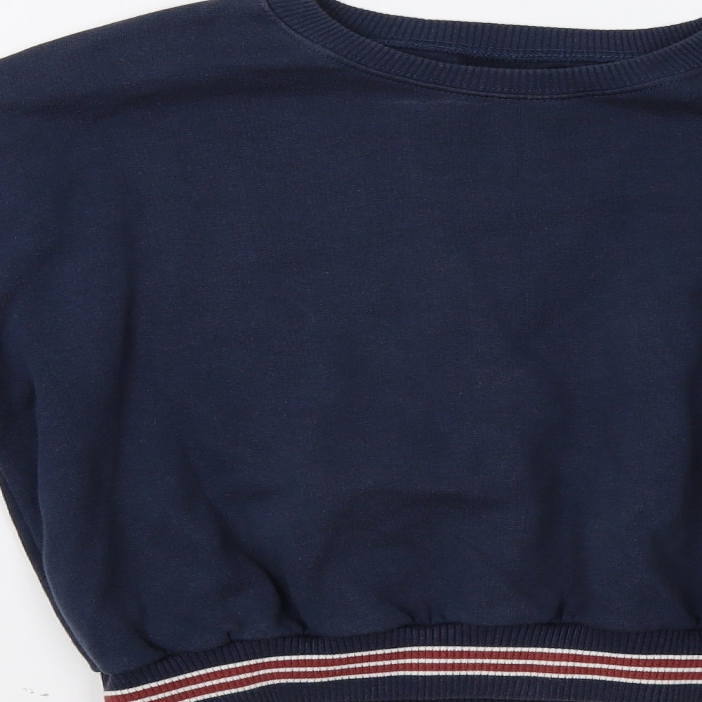 Pull & Bear Womens Blue Pullover Sweatshirt Size M