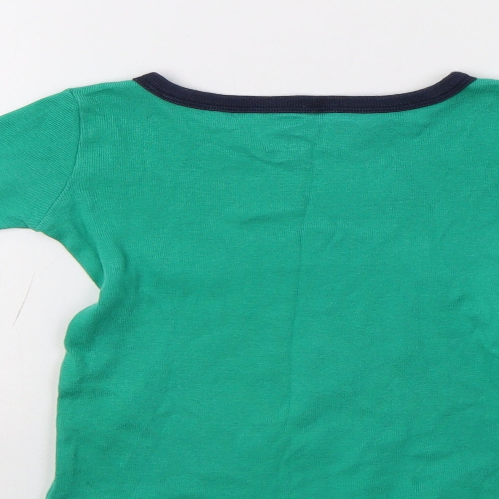 Gymboree Girls Green Basic T-Shirt Size 3 Years - Christmas Top