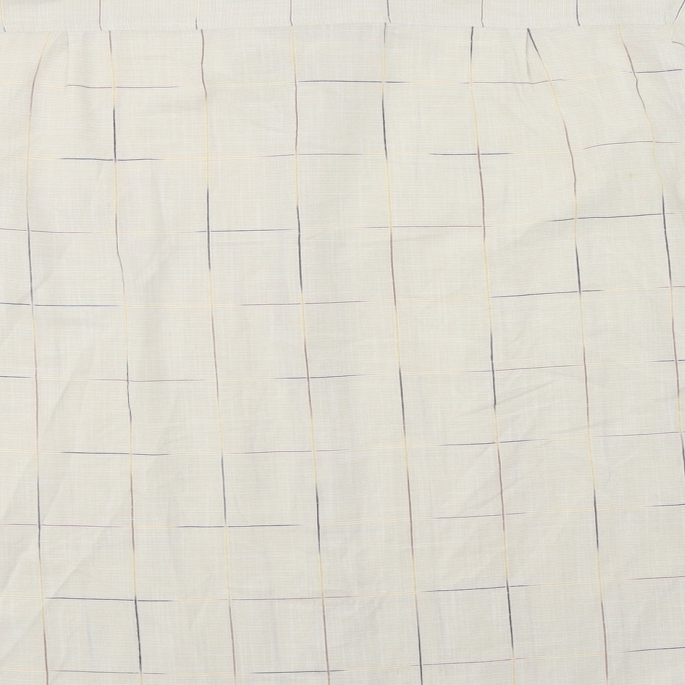 Jupiter Mens Beige Check Button-Up Size L