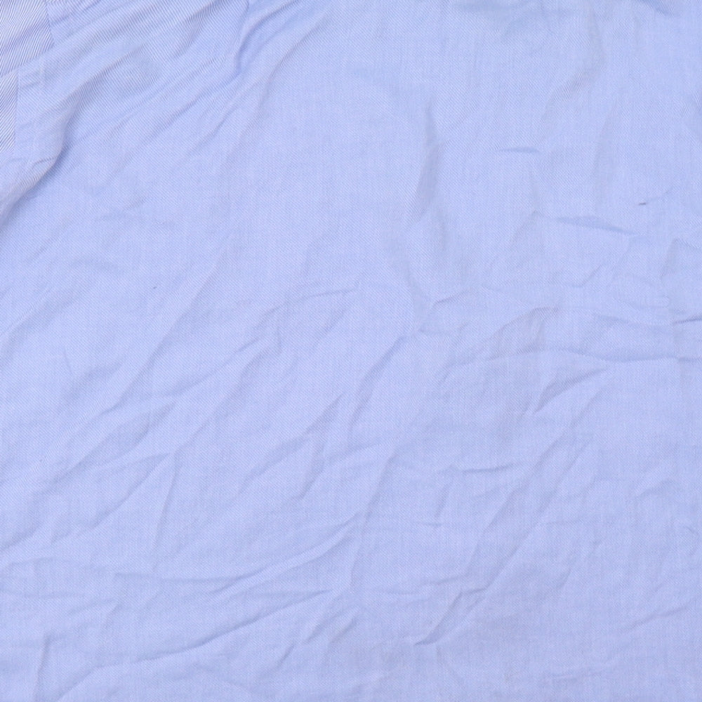 Roccobarocco Mens Blue Button-Up Size 16.5