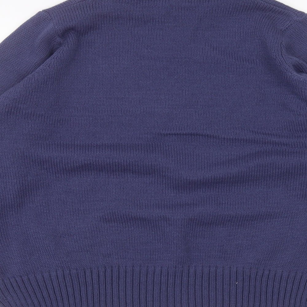 TEXT Womens Blue Pullover Jumper Size XL