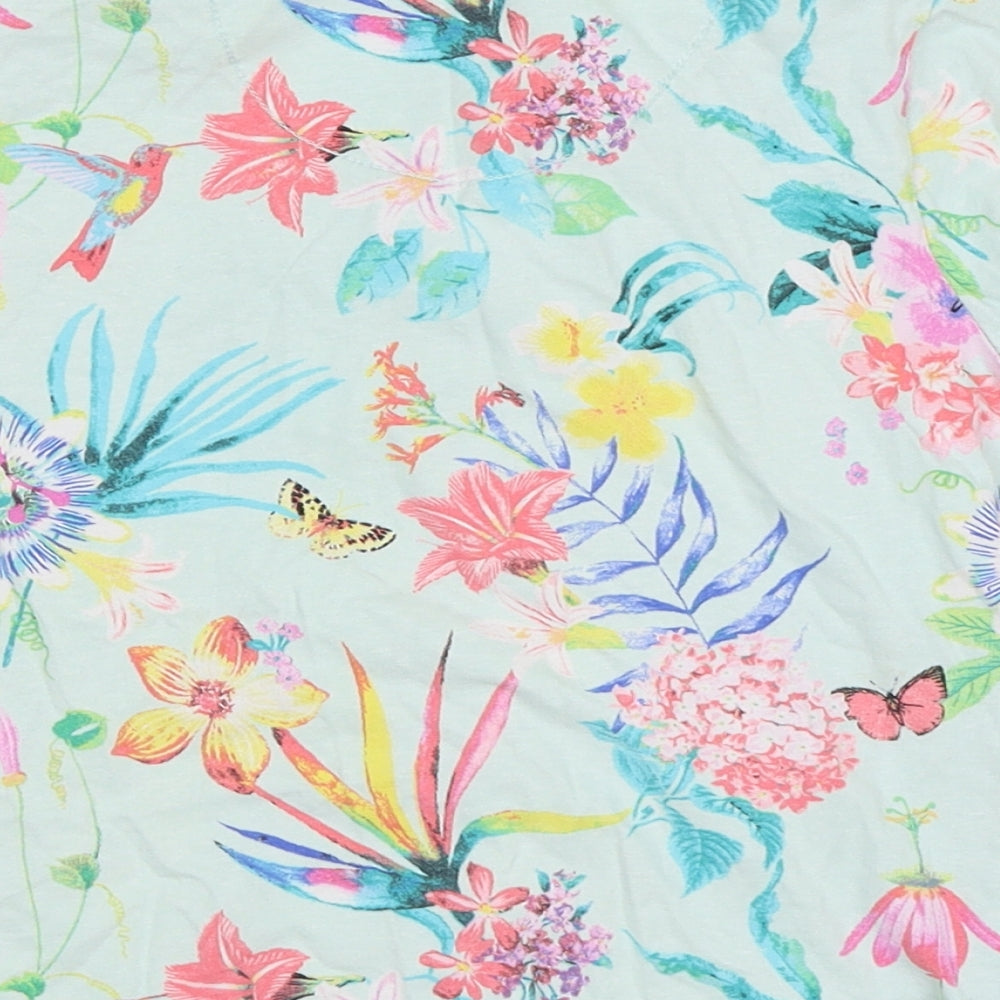 NEXT Girls Multicoloured Floral Top Nightshirt Size 5 Years