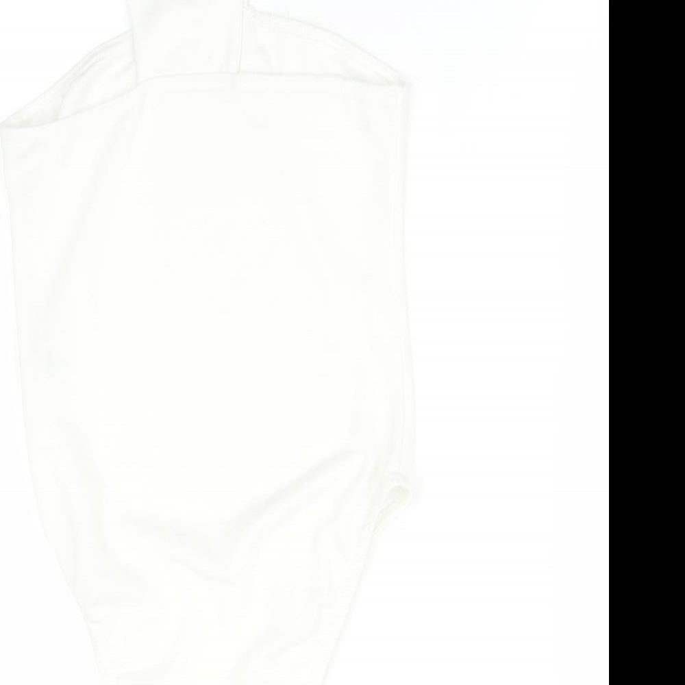 I SAW IT FIRST Womens White Playsuit One-Piece Size 10
