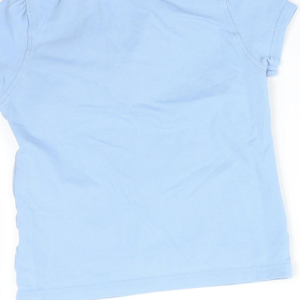 Girls Blue Basic Polo