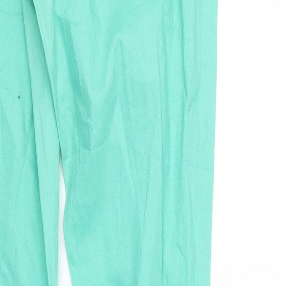 Pieces Womens Green Denim Tapered Jeans Size 28 in L31 in