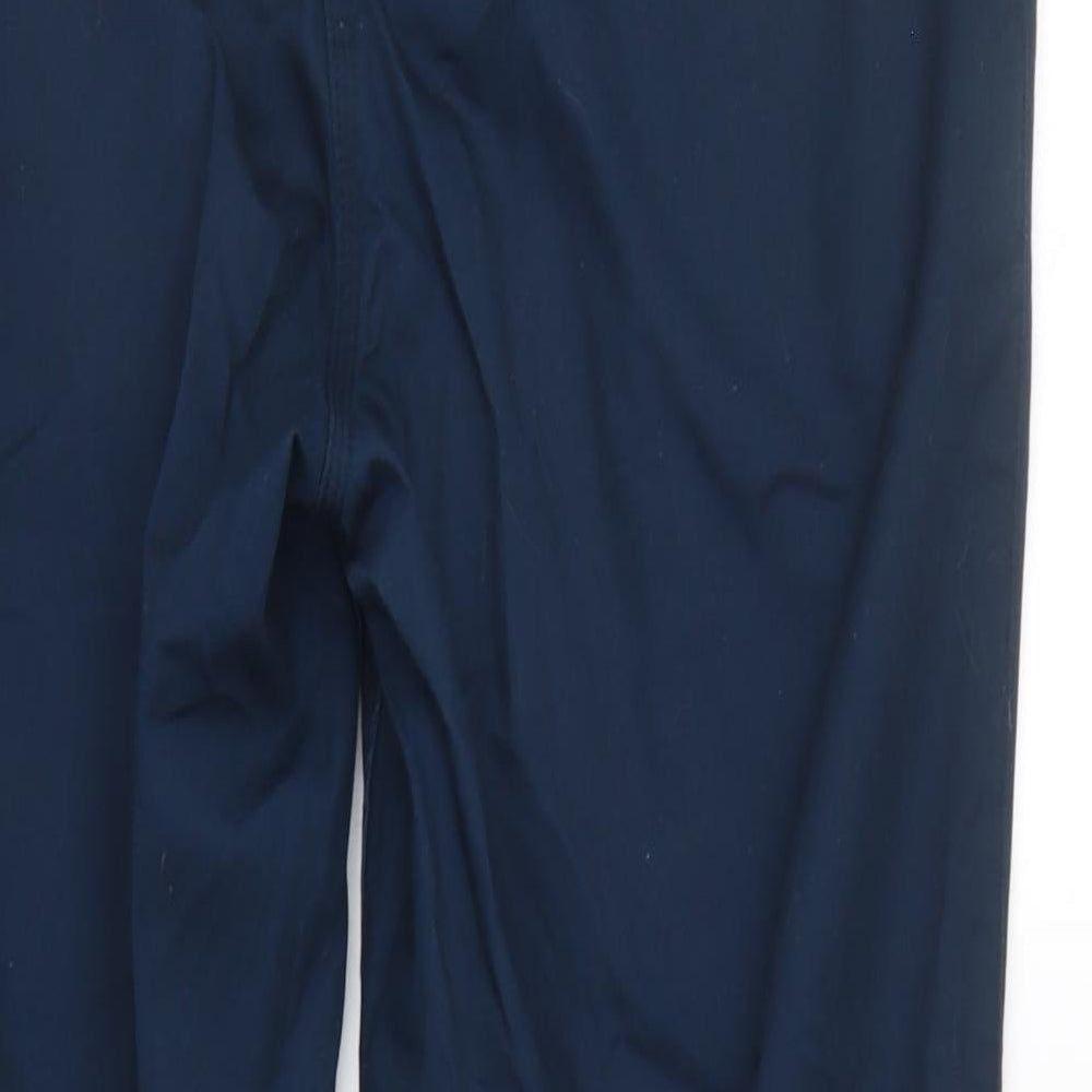 Black Knight Womens Blue Trousers Size 16 L29 in
