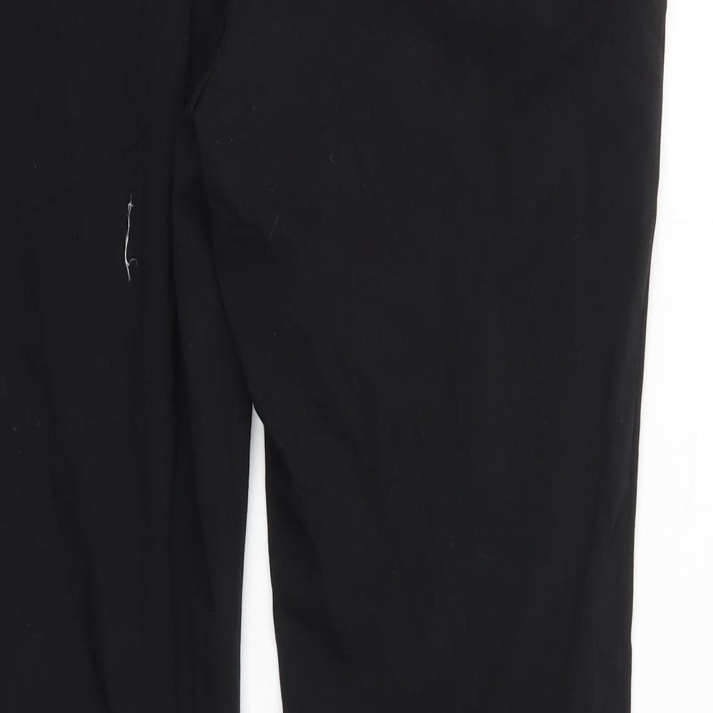 Mango Womens Black Trousers Size 10 L29 in
