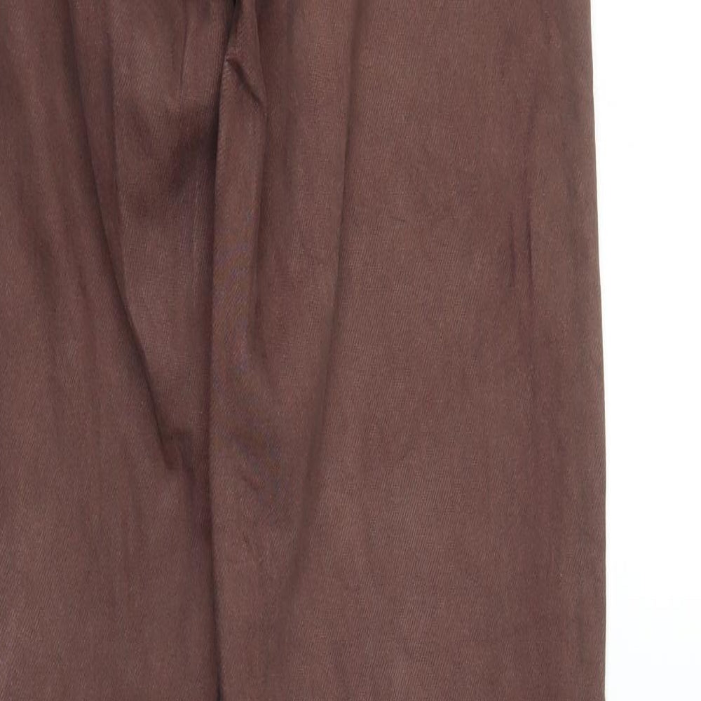 Weekday Mens Brown Denim Straight Jeans Size 24 L32 in