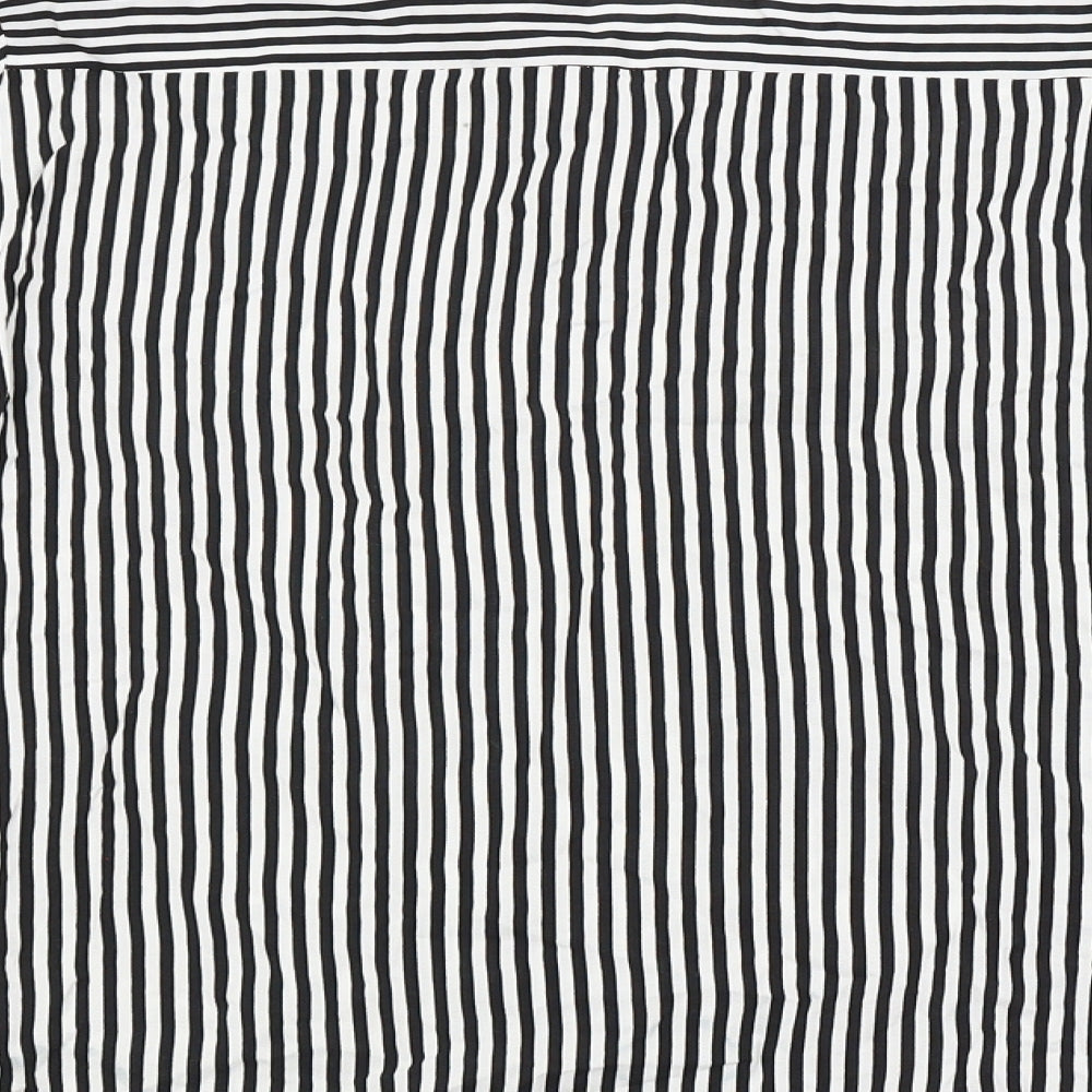 New Look Womens Multicoloured Striped Basic Blouse Size 8