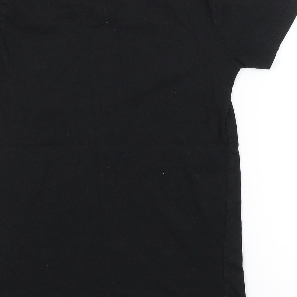 OUTLAWS Boys Black Basic T-Shirt Size 11-12 Years