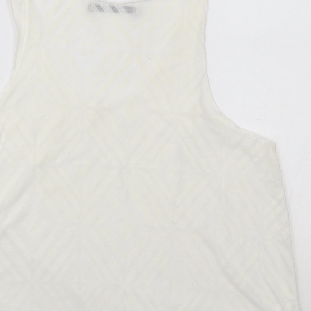 Primark Womens White Basic Tank Size 14