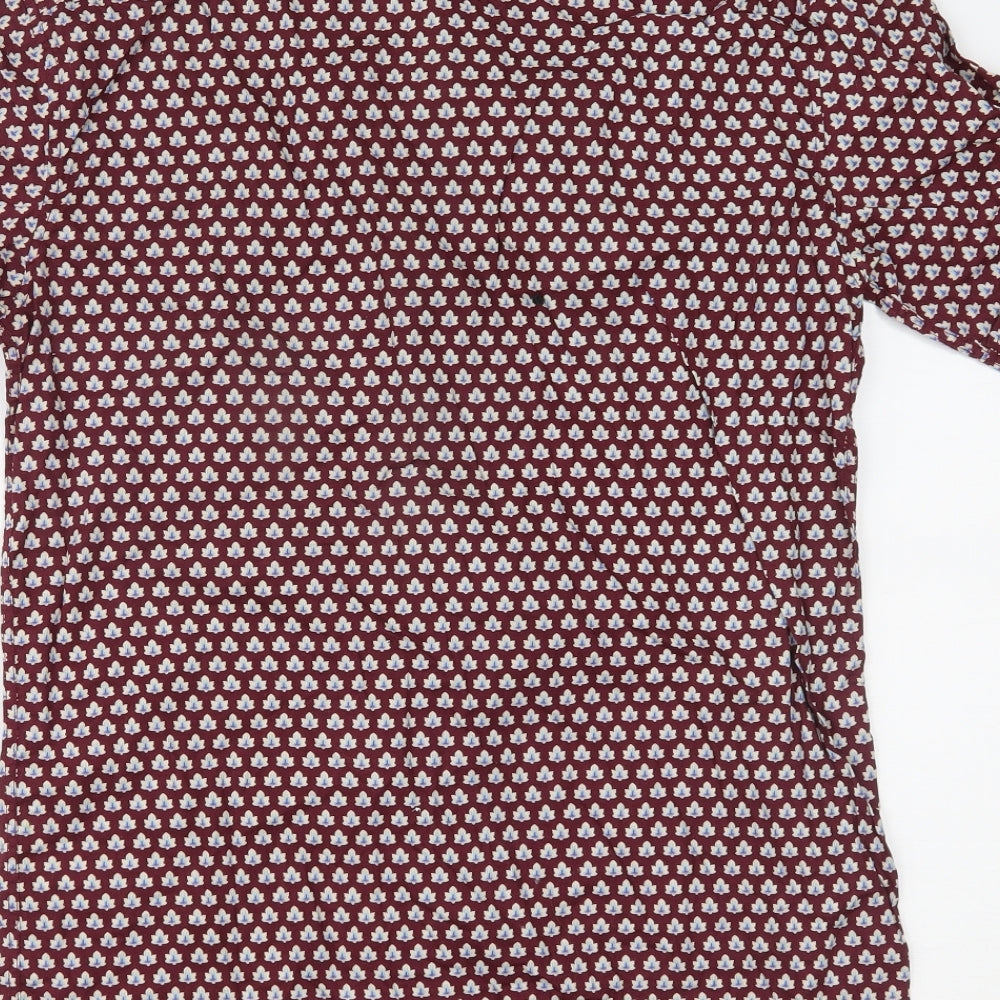 Jacob Harris Mens Red Button-Up Size M
