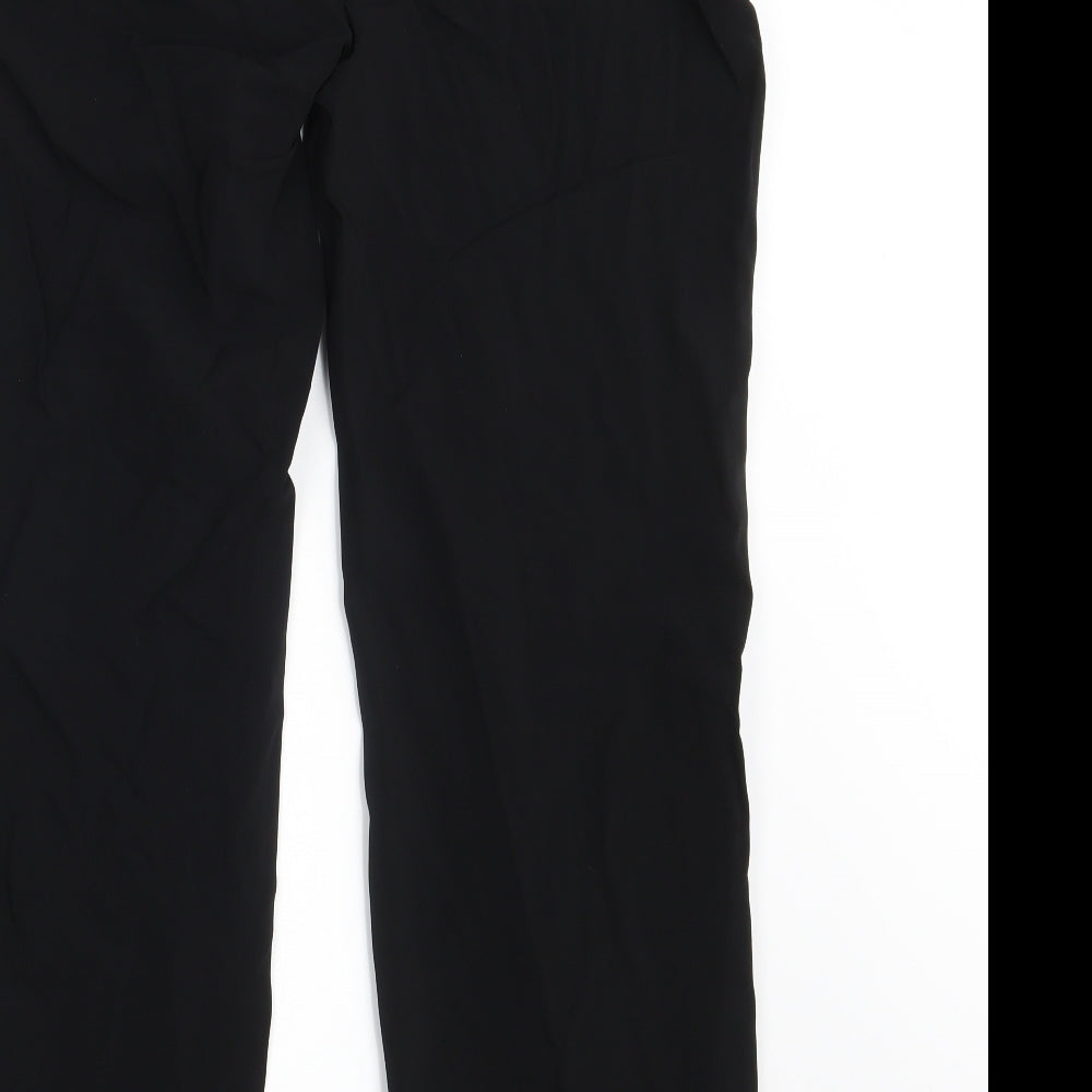 APANAGE Womens Black Trousers Size 10 L31 in