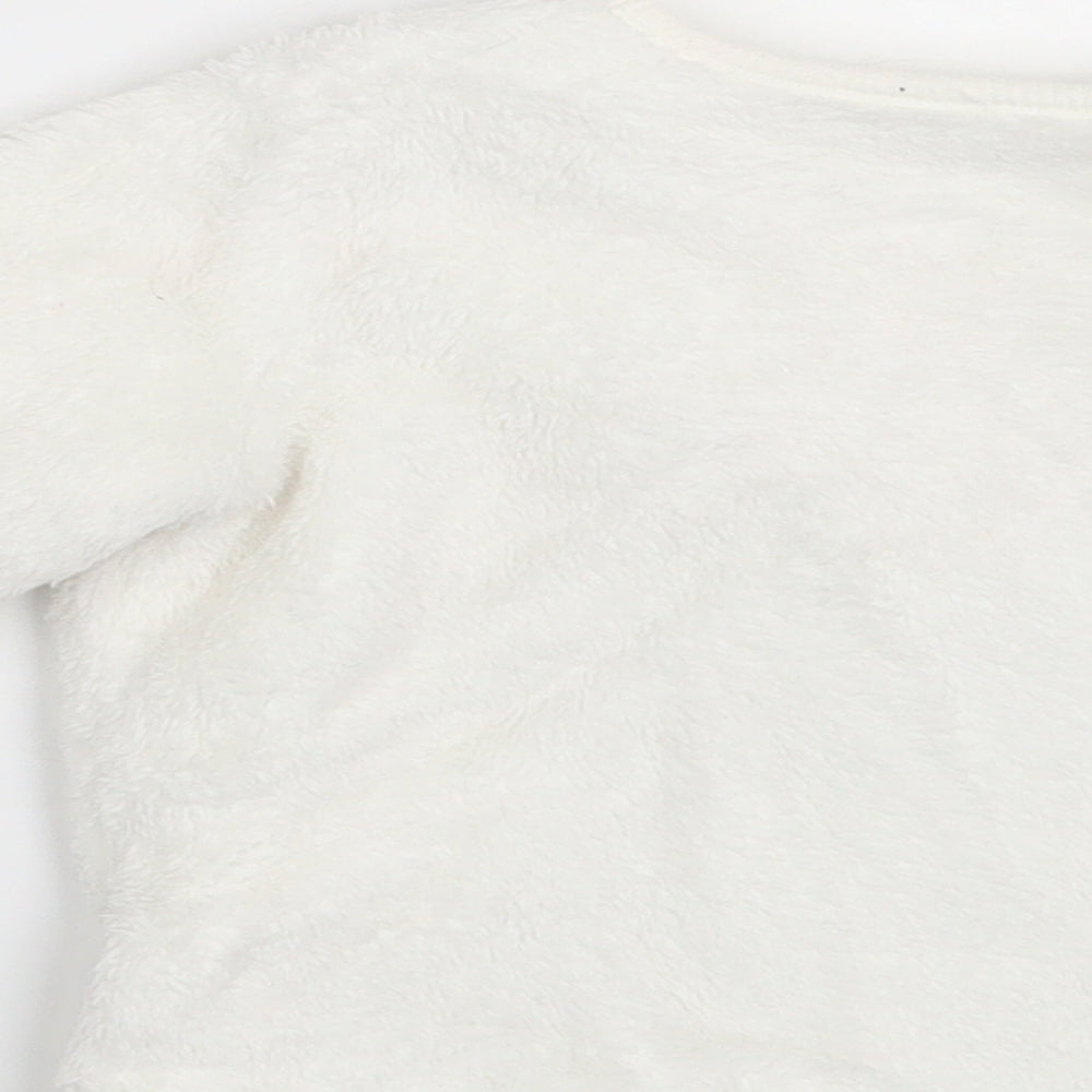 George Girls White Pullover Jumper Size 6-9 Months