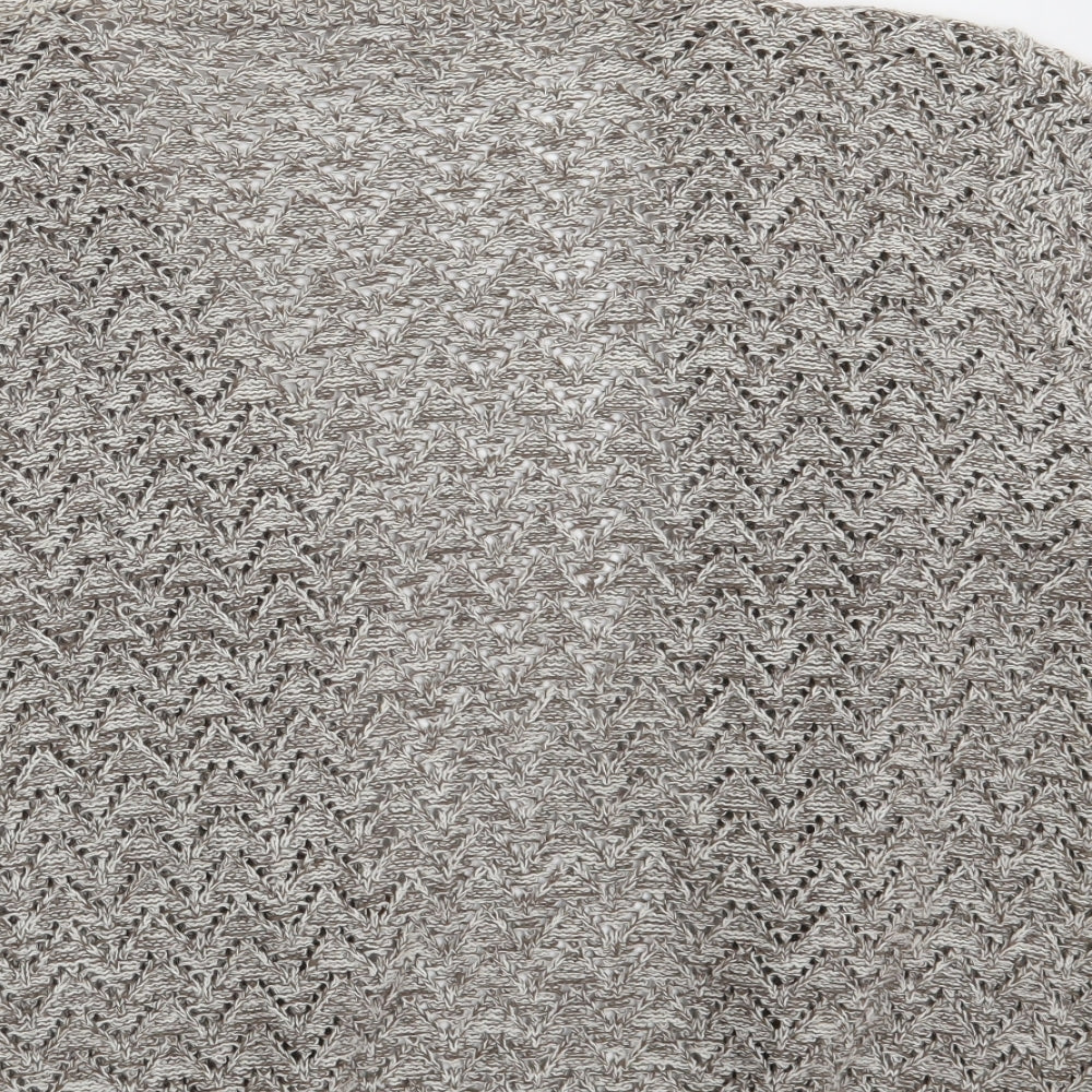 Pulse Womens Beige Wrap Jumper Size M