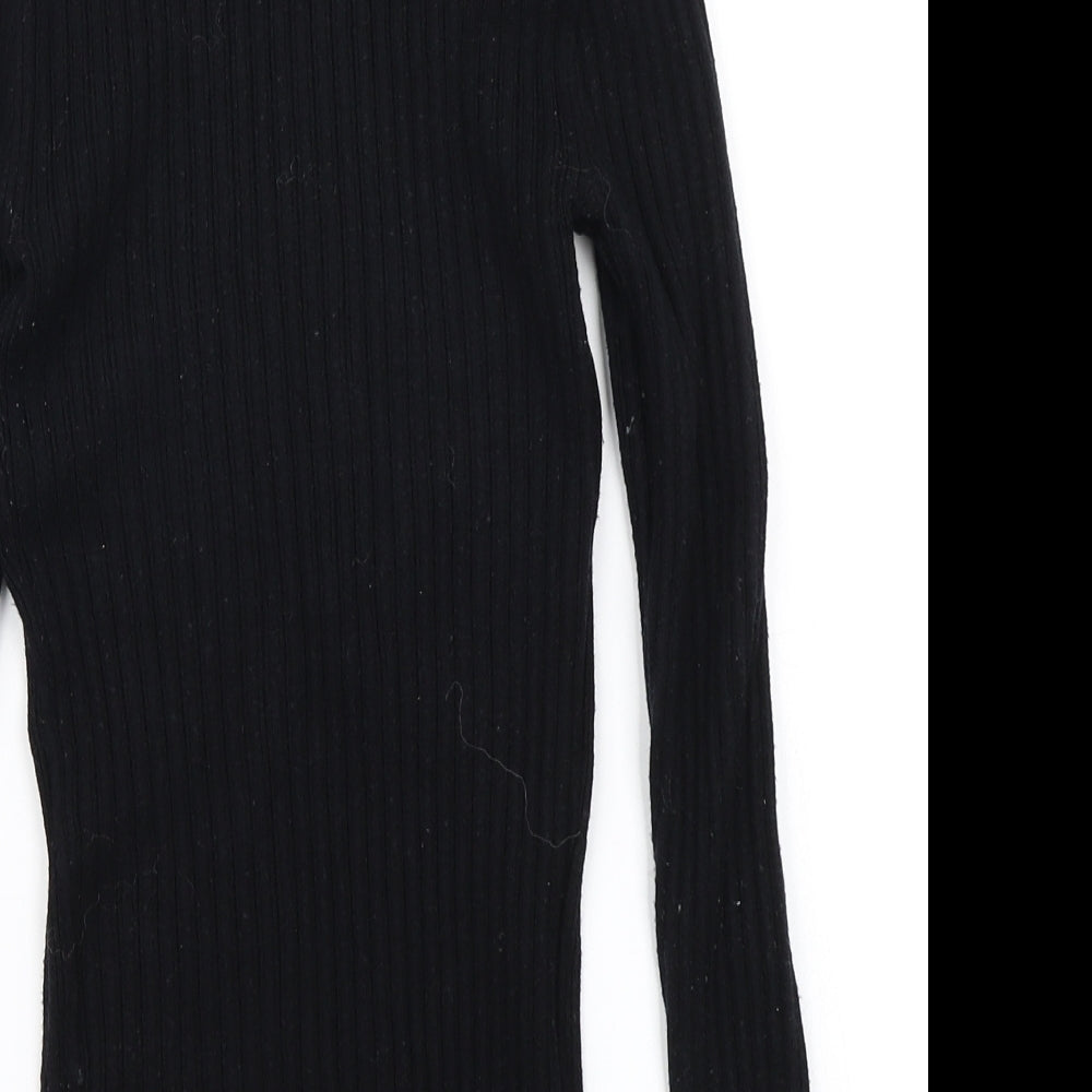Primark Womens Black Knit Pullover Jumper Size 12