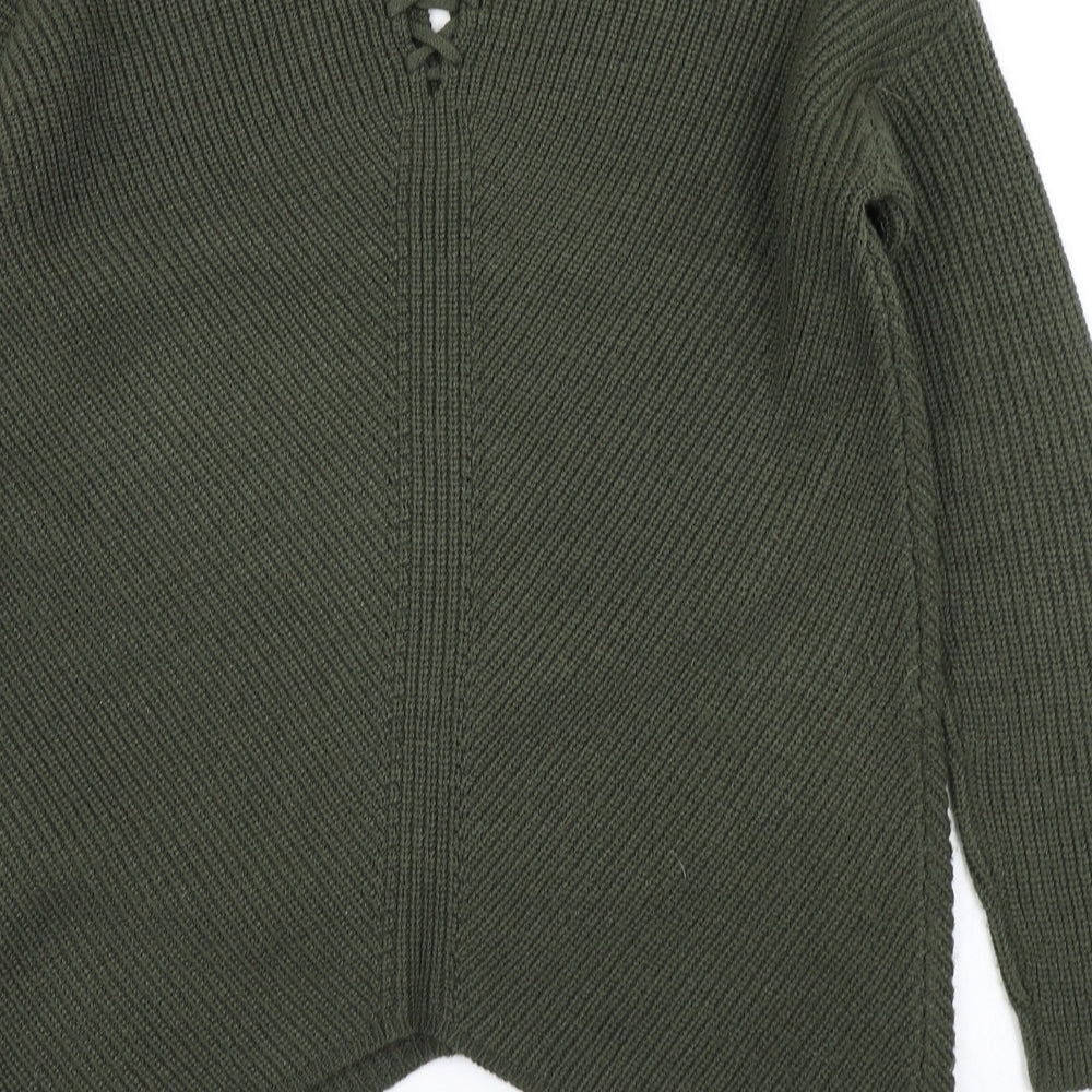 Select Womens Green Knit Pullover Jumper Size 10