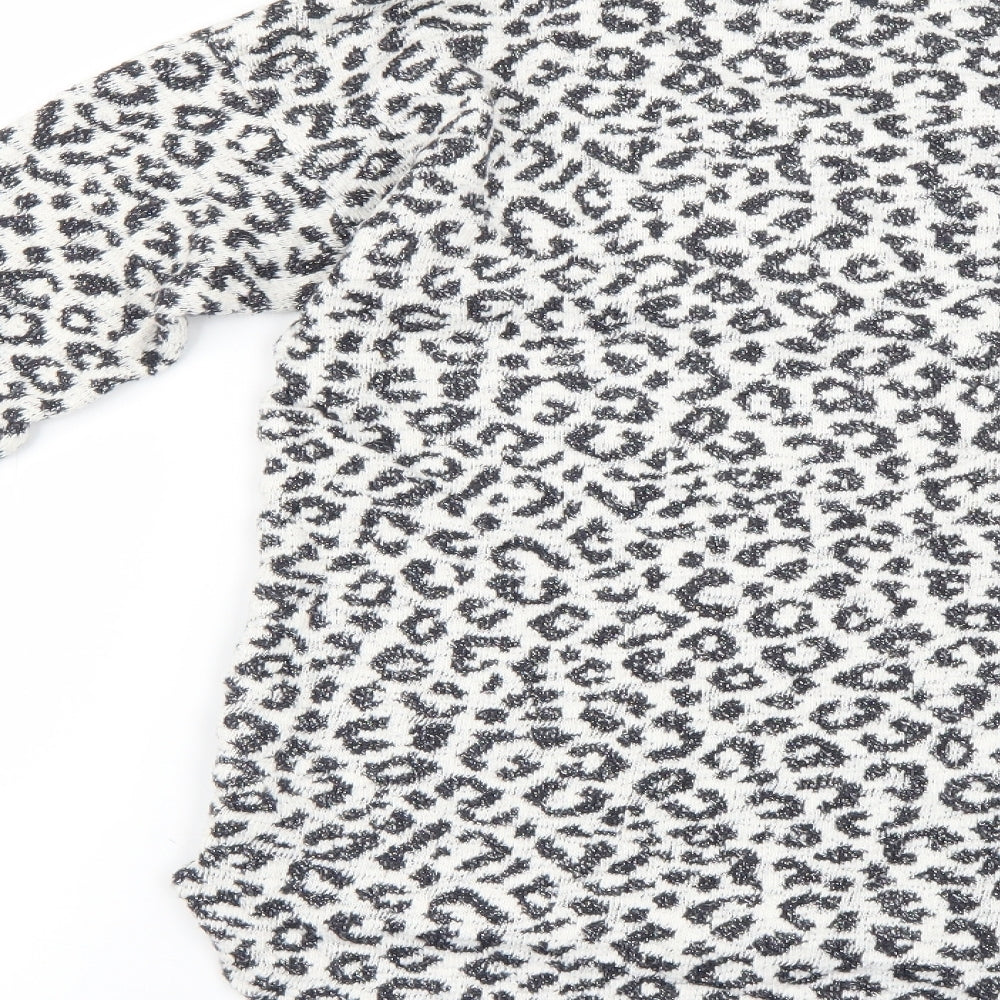 NEXT Womens Multicoloured Animal Print Pullover Jumper Size 10