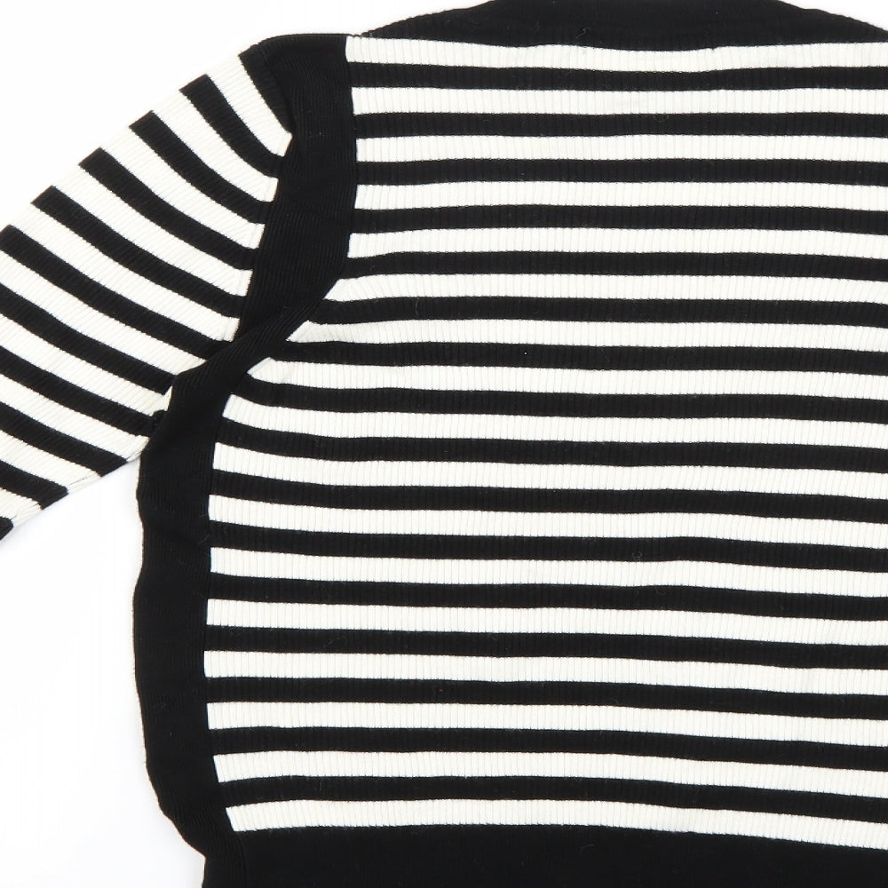 Marks & Spencer Womens Multicoloured Striped Pullover Jumper Size 18
