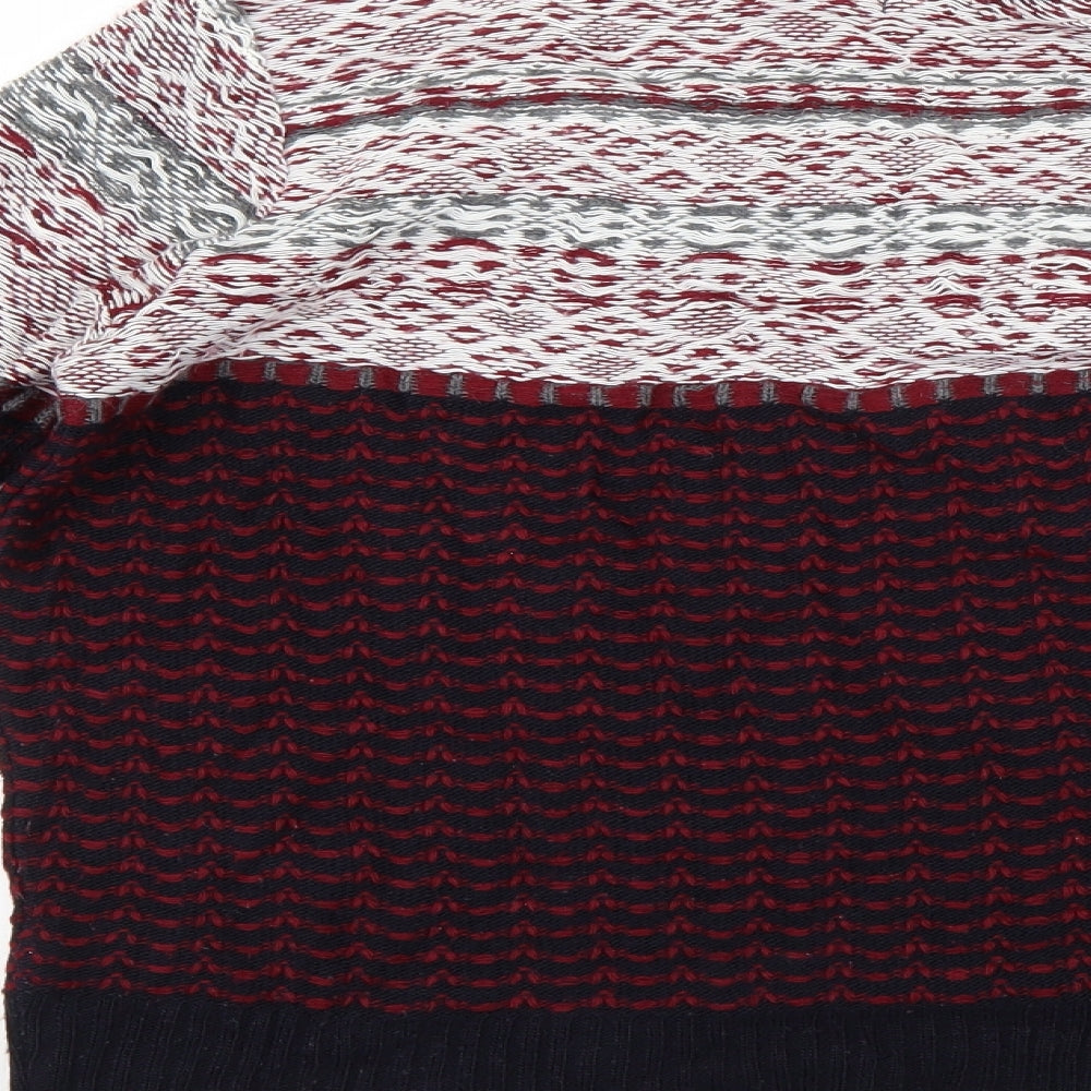 Cooperative Mens Multicoloured Geometric Pullover Jumper Size S