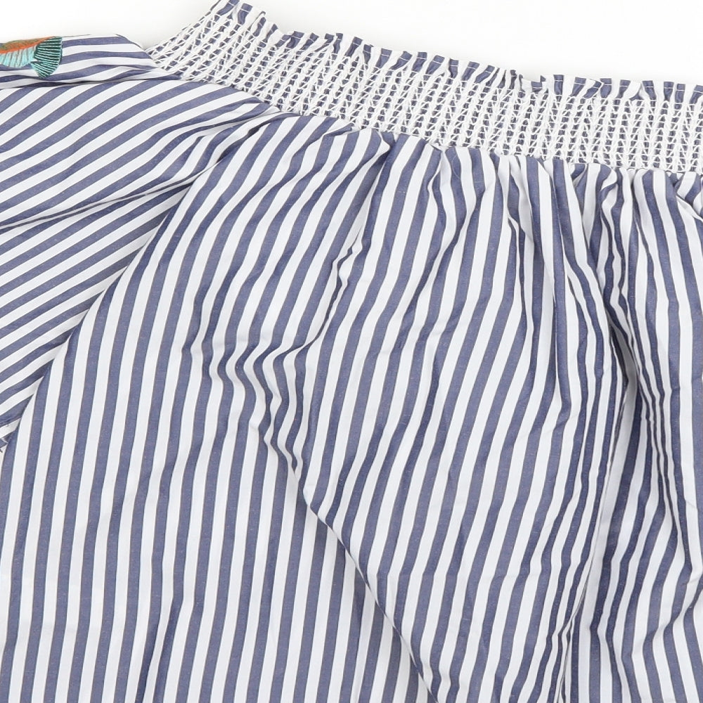 Marks and Spencer Womens Multicoloured Striped Basic Size 14