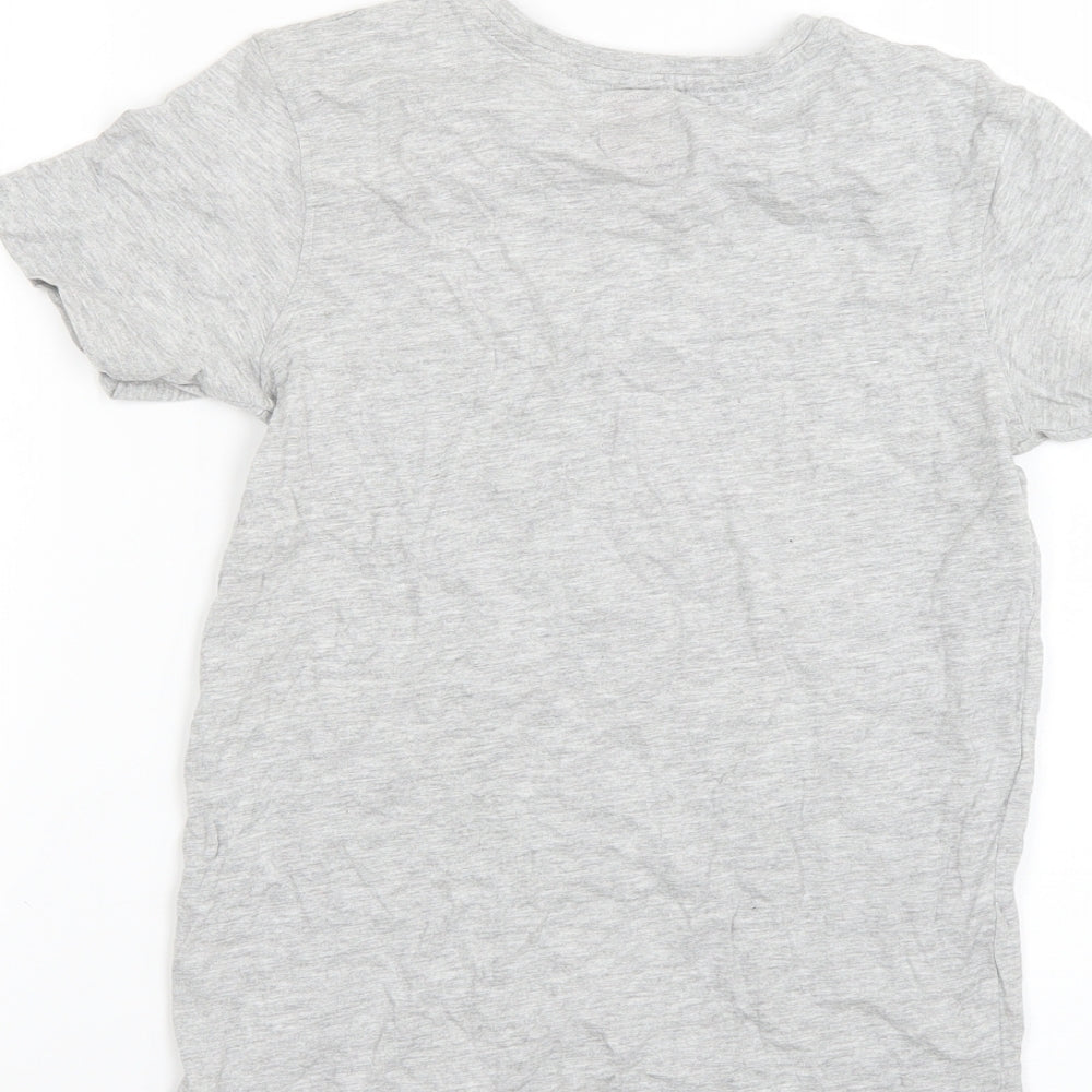 George Boys Grey Geometric Basic T-Shirt Size 10-11 Years