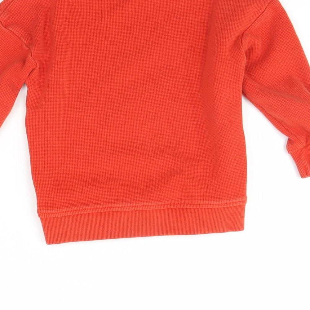 George Boys Orange Pullover Jumper Size 2 Years
