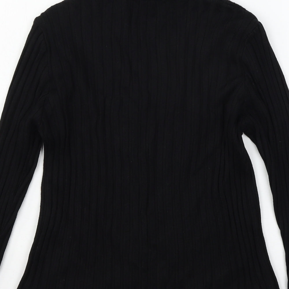 Peacocks Womens Black Knit Pullover Jumper Size 10