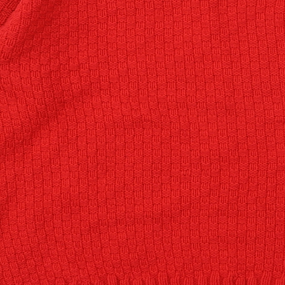 Glamourous Womens Red Knit Pullover Jumper Size 8