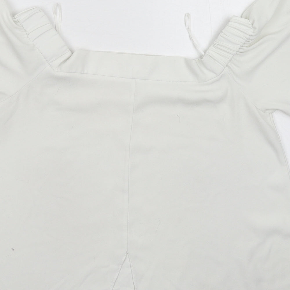 River Island Womens White Basic Blouse Size 10
