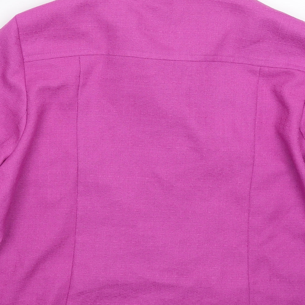Essential Collection Womens Pink Jacket Blazer Size 16