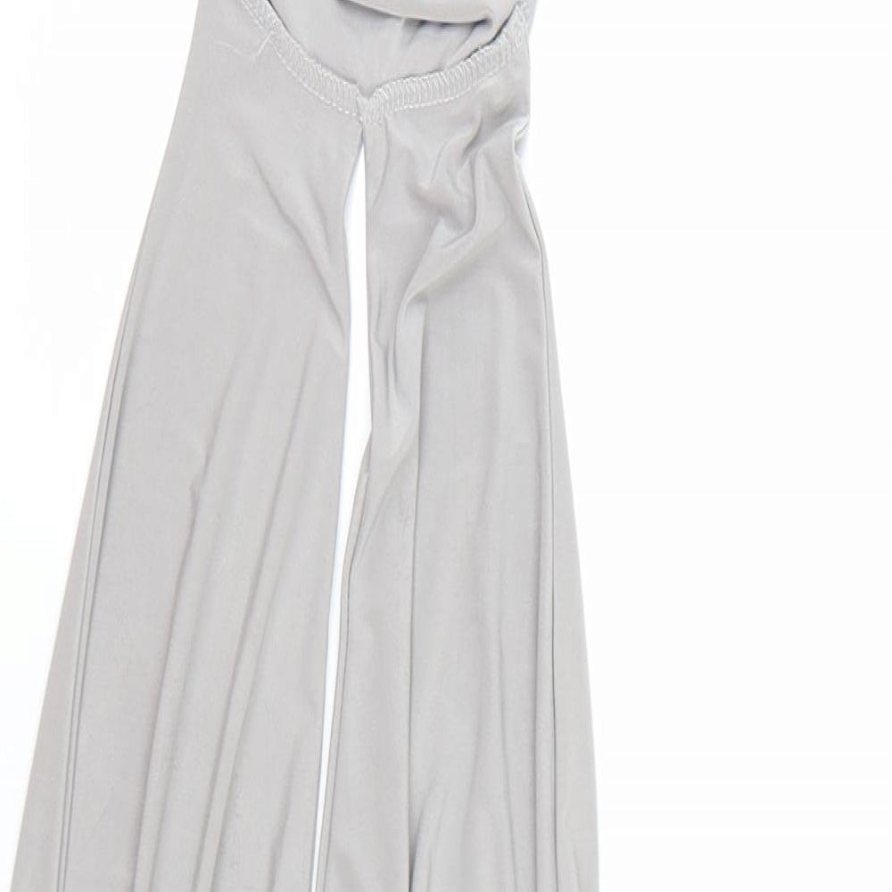 PRETTYLITTLETHING Womens Grey Basic T-Shirt Size 6
